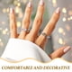 thumbnail image 4 of Anillo de astrología de constelación Anillo ajustable Anillo abierto para mujer Anillo abierto de constelación, 4 of 8