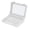White, variant on M Buder Jewelry Box 7 Slots Velvet Acrylic Display Case Organizer for Rings Earrings Bracelets Storage Tray 8.27 inches / 21 cm Length Perfect for Women Home Vanity Decor (White)