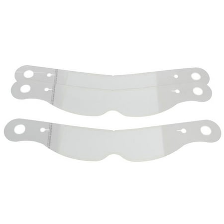 2 mm Thick Perimeter Seal Tear Off Helmet Shield with Nose Notch ...
