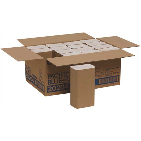 PACIFIC BLUE BASIC 20204 White Multifold Paper Towel - pack of 16