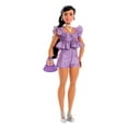 thumbnail image 6 of Barbie Deluxe Style Fashion Doll #8 in Metallic Purple Top and Sparkly Shorts with Accessories, 6 of 7