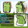thumbnail image 4 of Back Stool Cooler Chair Heavy Duty LBS Max Load Portable Lightweight Stool Back Folding Fishing Cooler Stool for Camping Hunting Fishing -, 4 of 6