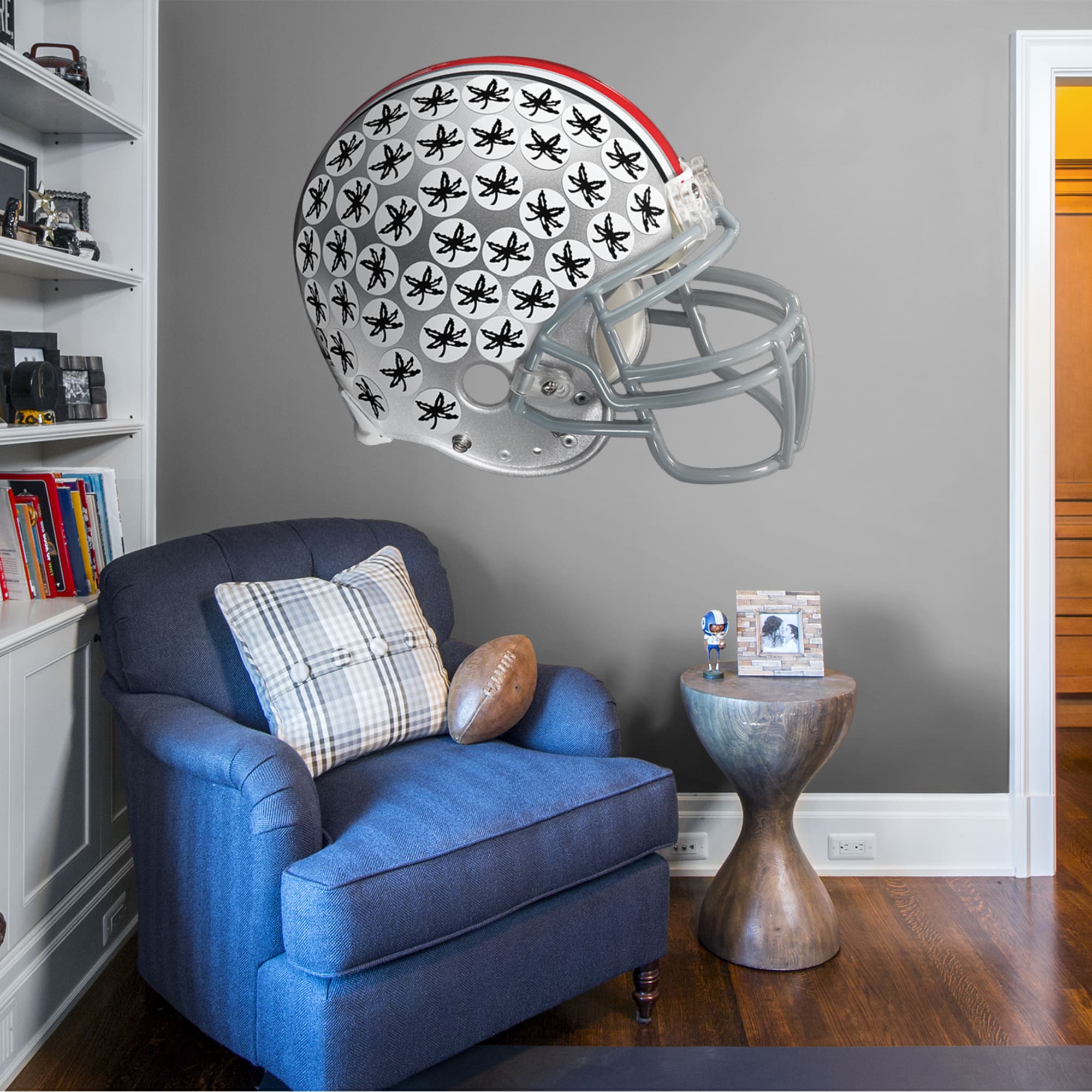 Fathead Ohio State Buckeyes Buckeye Leaf Helmet Huge Officially Licensed Removable Wall Decal