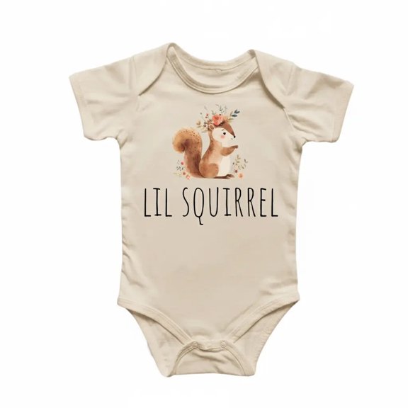 Squirrel Newborn Baby Bodysuit