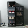 thumbnail image 1 of Magnetic Thickened Dustproof Shoes Storage Container Sneakers Organizer Box, 1 of 8