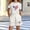 White, variant on Amidoa Girls Summer 2 Piece Outfits Cute Floral Short Sleeve and Casual Shorts Kids Clothing Set Light Blue Size 8