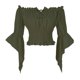 thumbnail image 1 of Blusa Mingyuezai Renaissance Peasant con hombros descubiertos XL para mujer, 1 of 6