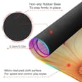 thumbnail image 4 of Purple and Orange Flowers Wireless Charging RGB Gaming Mouse Pad Large Keyboard Mat Rubber Base 13 Light Modes, 4 of 6