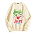 thumbnail image 2 of Chandail à Capuchon Jingle Juice pour Femmes, Décontracté, à Thème de Noël, Col Rond, Manches Longues, Chandail Molletonné, 2 of 4