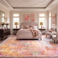 thumbnail image 4 of Kokia 9'x12' Washable Modern Abstract Area Rug, Pink Orange Ombre Soft Non Slip Rug for Living Room Bedroom Dining Room, 4 of 7
