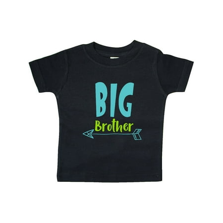 

Inktastic Big Brother Older Brother Arrow - Blue Green Gift Baby Boy T-Shirt