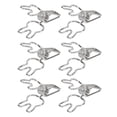 thumbnail image 4 of Pequeños Clips Para Carpetas, Forma De Conejo De Dibujos Animados, Clips Huecos Para Carpetas, Metal Resistente, 100 Unidades Para Oficina ANGGREK Plata, 4 of 8