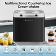 thumbnail image 4 of Homtone 2 Flavor 2.6QT (2 x 1.3qt) Ice Cream Maker Automatic Compressor No Pre Freezing 3 Modes, 4 of 8