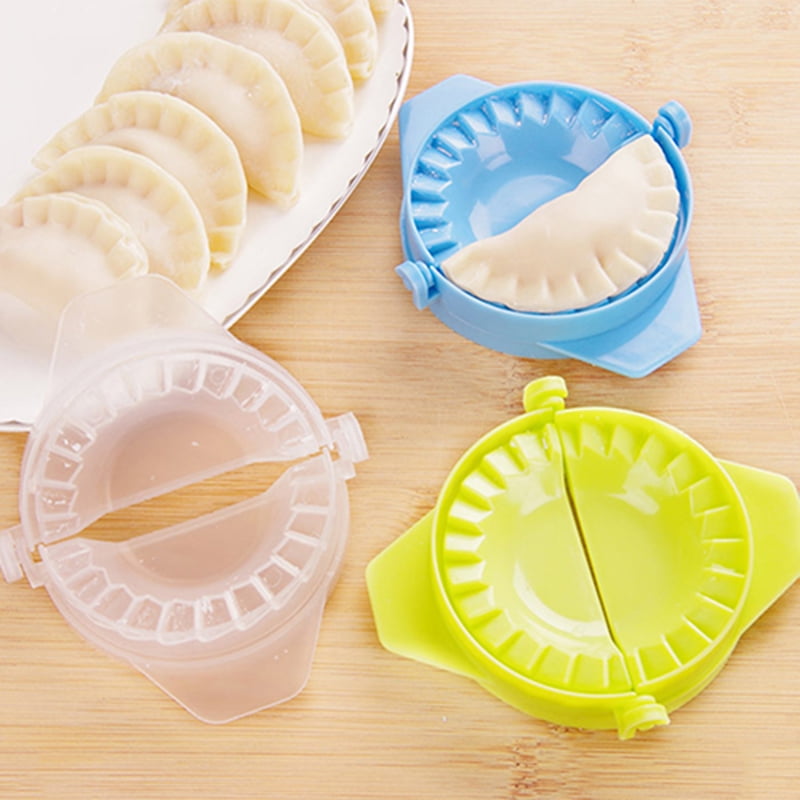 3Pcs White Dumpling Maker Mould Dough Press Meat Pie Pastry Mold DIY Tool Useful 