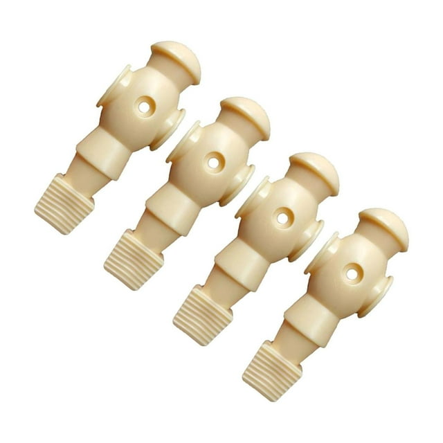 Maytalsory 4 Pieces Table Soccer Player Man Soccer Games PP material,ensuring long Player Foosball Players Beige White