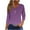 Purple, variant on Women Blouse 3/4 Sleeve Petite, Tunic Shirts to Wear with Leggings Womens Workout Tops Multipack Women Summer Tops Fashion My Orders Placed By Me my orders