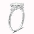 thumbnail image 3 of Genesis Engagement Ring Sterling Silver Baguette Cz Womens Ginger Lyne Collection, 3 of 6
