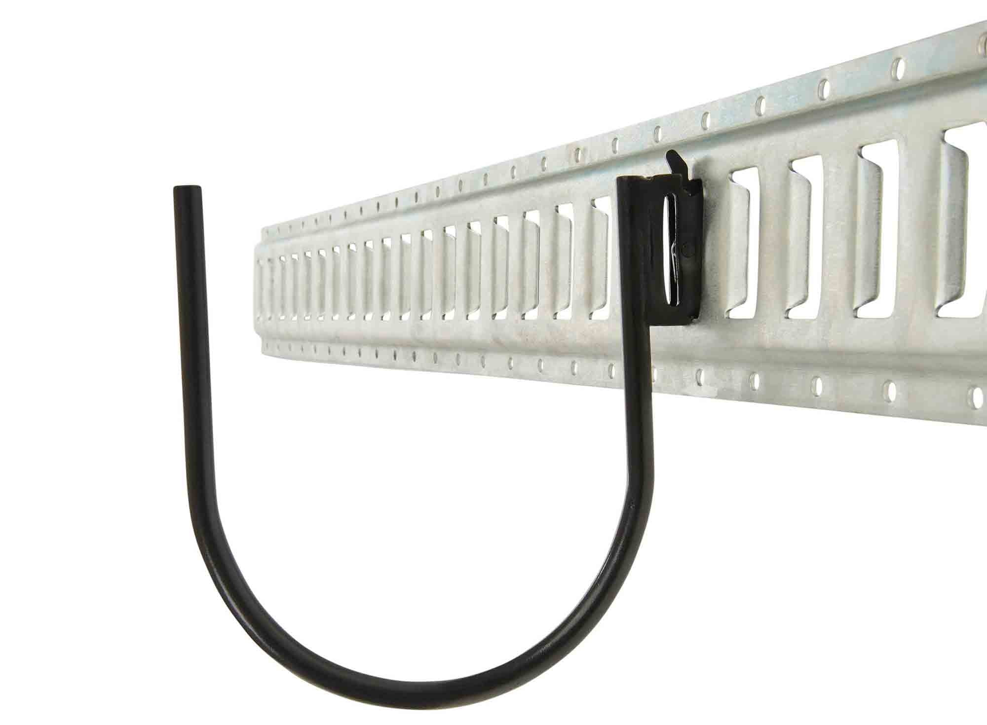 (4 Pack) E-Track Large Rack | Enclosed Trailer Truck Van Toy Hauler Cargo Large JHook TieDown Accessories Rakes and Shovels