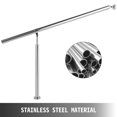 thumbnail image 3 of VEVOR 2 Step Handrail 304 Stainless Steel Stair Outdoor Use Metal Hand Rails for Steps, 150 x 80 cm, Silver, 3 of 9