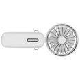 thumbnail image 5 of Ventilador de mano 4800mAh portátil pequeño mini ventilador de escritorio ajustable plegable con cordón desmontable para viajes al aire libre interior blanco, 5 of 5