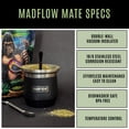 thumbnail image 4 of Taza para yerba mate MADFLOW de acero inoxidable con 2 bombillas, 4 of 7