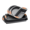 Oven Lovin' 5-Piece Gray and Orange Bakeware Set