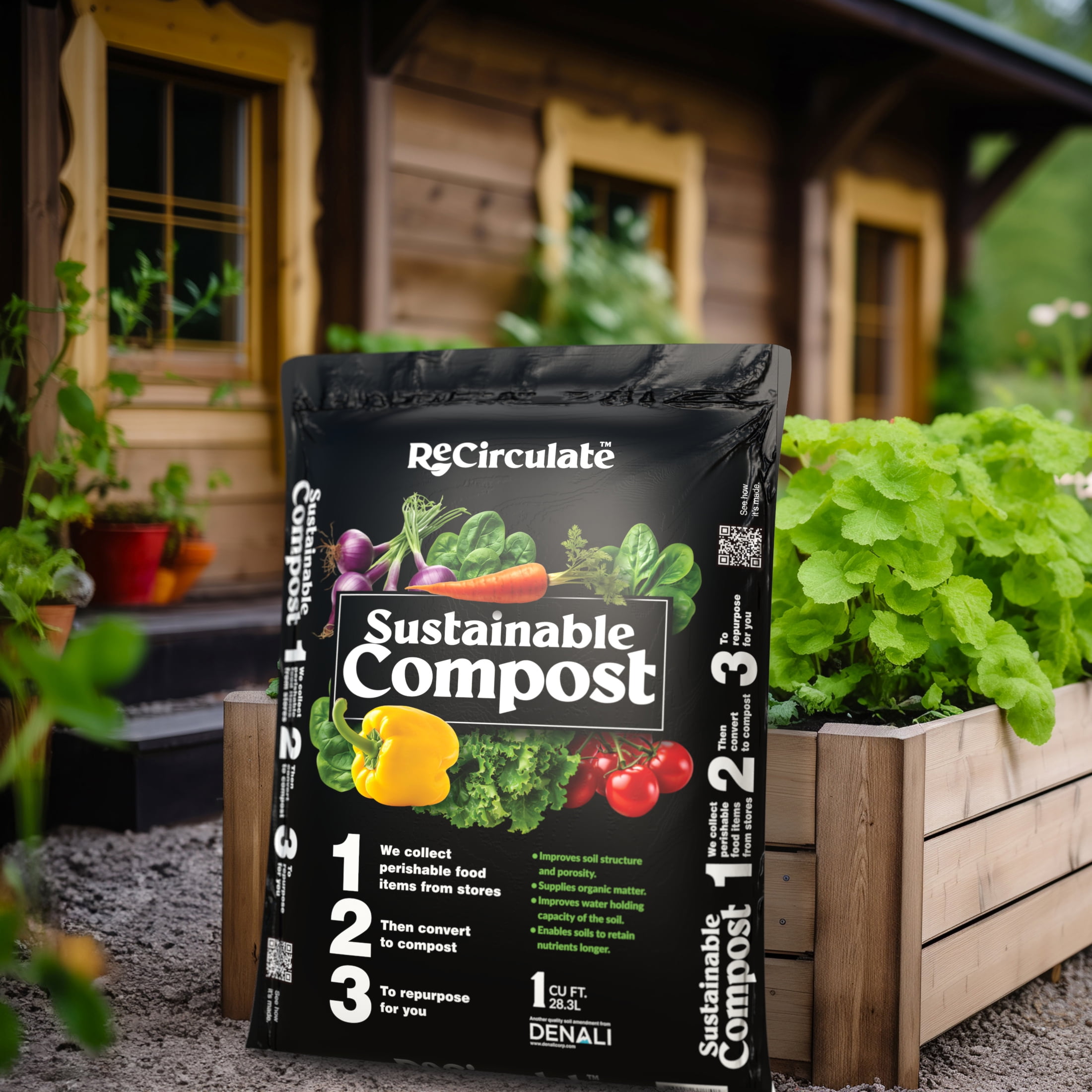 ReCirculate Sustainable Compost Garden Soil 1 cu. ft.