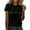 Black, variant on Summer Tops Women Casual T-Shirt Cute Graphic Print Crew Neck Short Sleeve Summer Tops Basic Tshirts Ladies Tunic Tops