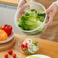 thumbnail image 4 of 1pc, Multi-Functional Kitchen Tool: Vegetable and Fruit Dryer, Salad Spinner, Colander Basket, and Drainer - Save Time and Effort in Preparing Healthy Meals, 4 of 5