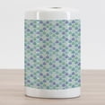 thumbnail image 2 of Teal Ceramic Toothbrush Holder, Colorful Water Droplets Rain Themed Image Natural World in Abstract Manner, Decorative Versatile Countertop for Bathroom, 4.5" X 2.7", Aqua Teal Lavender, 2 of 4