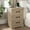 Gray, variant on NEGYLIM 2-Piece Nightstand, Farmhouse End Table with Charging Station, 3 Drawers Storage for Bedroom