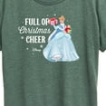 thumbnail image 3 of Disney - Full Of Christmas Cheer Cinderella - Women's Short Sleeve Graphic T-Shirt, 3 of 5