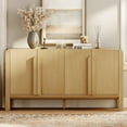 thumbnail image 4 of 6 Drawer Dresser and Nightstand Sets for Bedroom, 4 Pcs Bedroom Set，Night Stand Set of 2, Modern Accent Chest with Curved Profile Design, Wooden Mid Century Storage Cabinet Set, 4 of 12