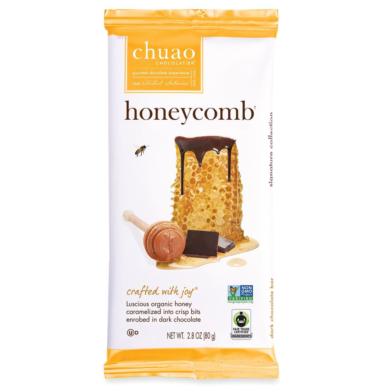 Chuao Chocolatier Bar, Honeycomb, 2.8 oz