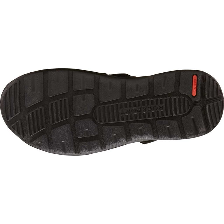 Men's Rockport Darwyn Fishermen Sandal Black II Leather 11 W