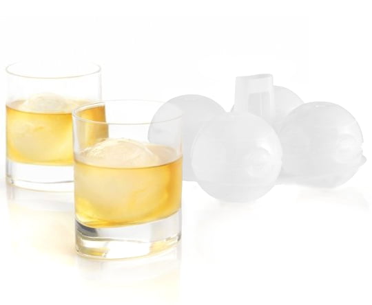 MASTRAD SILICONE 2.5" ICE CUBE BALL SPHERE MOLD  SINGLES 3D WHISKEY DRINK 