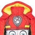 thumbnail image 4 of Paw Patrol Chase Toddler Boys Zip-Up Cosplay Winter Coat Puffer Jacket Red 5T, 4 of 5