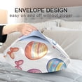 thumbnail image 4 of Yayeee Pillowcase Standard Size Set of 2 Satin Wrinkle Resistant Pillow Case, Pastel Easter Pattern, 4 of 8
