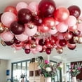 thumbnail image 5 of PartyWoo Burgundy Balloons, 100 pcs Wine Red Balloons Different Sizes Pack of 18 Inch 12 Inch 10 Inch 5 Inch Maroon Balloons for Balloon Garland or Balloon Arch as Birthday Party Decorations, Red-Y62, 5 of 5