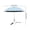 Blue, variant on Small Cart Umbrella, Pushcart Parasol, UV Sun Shade, UPF50+ Waterproof High-Density Polyester Fabric, 360° Rotatable Adjustable Clip-On Design, Foldable Portable Universal Shade Umbrella
