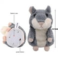 thumbnail image 2 of Triani Plush Interactive Toys Talking Hamster Repeats What You Say Talking Stuffed Electronic Pet Talking Record Animal for Early Learning(Grey), 2 of 7