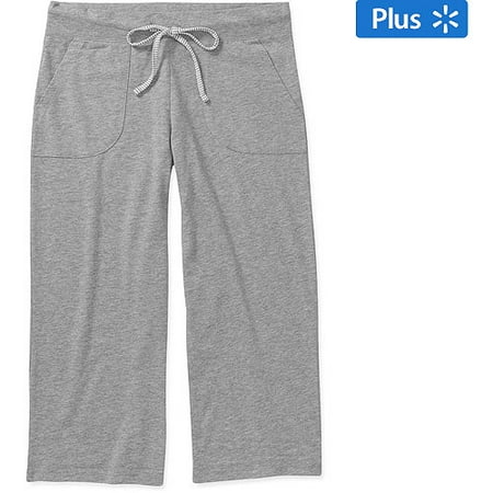 Faded Glory Women's Plus Capri Pants with Pockets