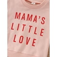 thumbnail image 6 of Bagilaanoe Newborn Baby Boy Girl Valentine's Day Sweatshirt Letter Print Long Sleeve Pullover  6M 12M 18M 24M Infant Loose Tee Tops, 6 of 9