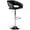 Black, variant on CQAOE Adjustable Bar Stool with Hollow Back and Arms, Modern PU Leather Swivel Barstool, Airlift Counter Height Bar Chair for Kitchen Dining Room (Black)