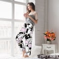thumbnail image 5 of Salouo Cute Animal with Cow Print Women's Pajama Pants Casual Loose Sweatpants PJs Flowy Pants Drawstring Palazzo for Women Wide Leg Pants Lounge Pajama -Medium, 5 of 8