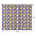 thumbnail image 5 of Pioneer Flower Floral Print Pattern Shower Curtain 84"x72" ,Bathroom Decorative Shower Curtains Set with 12 Hooks,Modern Waterproof Washable Shower Curtain, 5 of 6