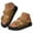 Brown, variant on IUJSOY Platform Sandals for Women 2025 Comfortable Slides Open Toe Slippers Double Buckle Beach Shoe