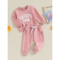 thumbnail image 4 of Daddys Girl Baby Clothes Toddler Fall Winter Outfits Sweatshirt Pants 6M 12M 18M 24M 3Y 2 Piece Set Shirt Sweatpants Suit, 4 of 10
