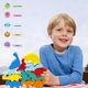 thumbnail image 2 of Animali impilabili Giocattoli in Legno Building Blocks Stacking Balance Giocattoli Set Bilancio Animale Impilabile Impilamento Alto Edificio Building Blocks Giocattoli Set (Dinosaur) Muyoka Hogar, 2 of 6