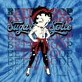 thumbnail image 4 of Wild Bobby Betty Boop Sugar and Spice Wink Betty Boop Tie-Dye T-Shirt, Spider Royal, Small, 4 of 4